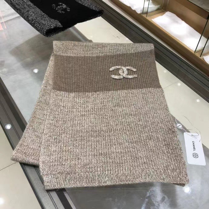 CC Scarf 200 CM In Brown Cashmere 416774 mysite