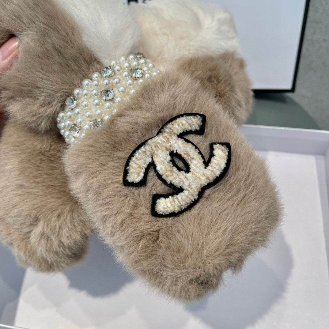 SCARF IN CAMEL BEIGE RABBIT FUR 397447 mysite