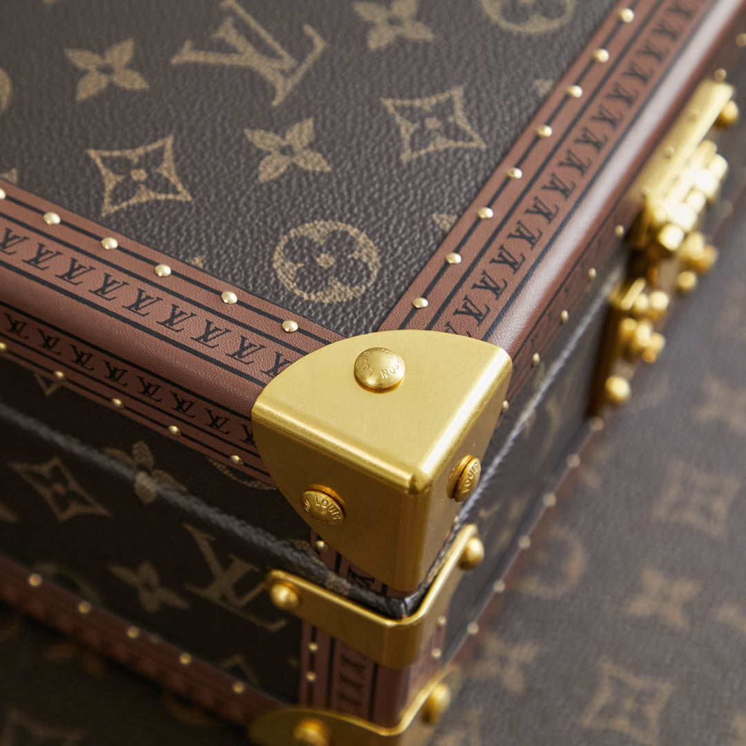COFFRET JOAILLERIE 24 IN DARK BROWN MONOGRAM CANVAS GOLD HARDWARE mysite