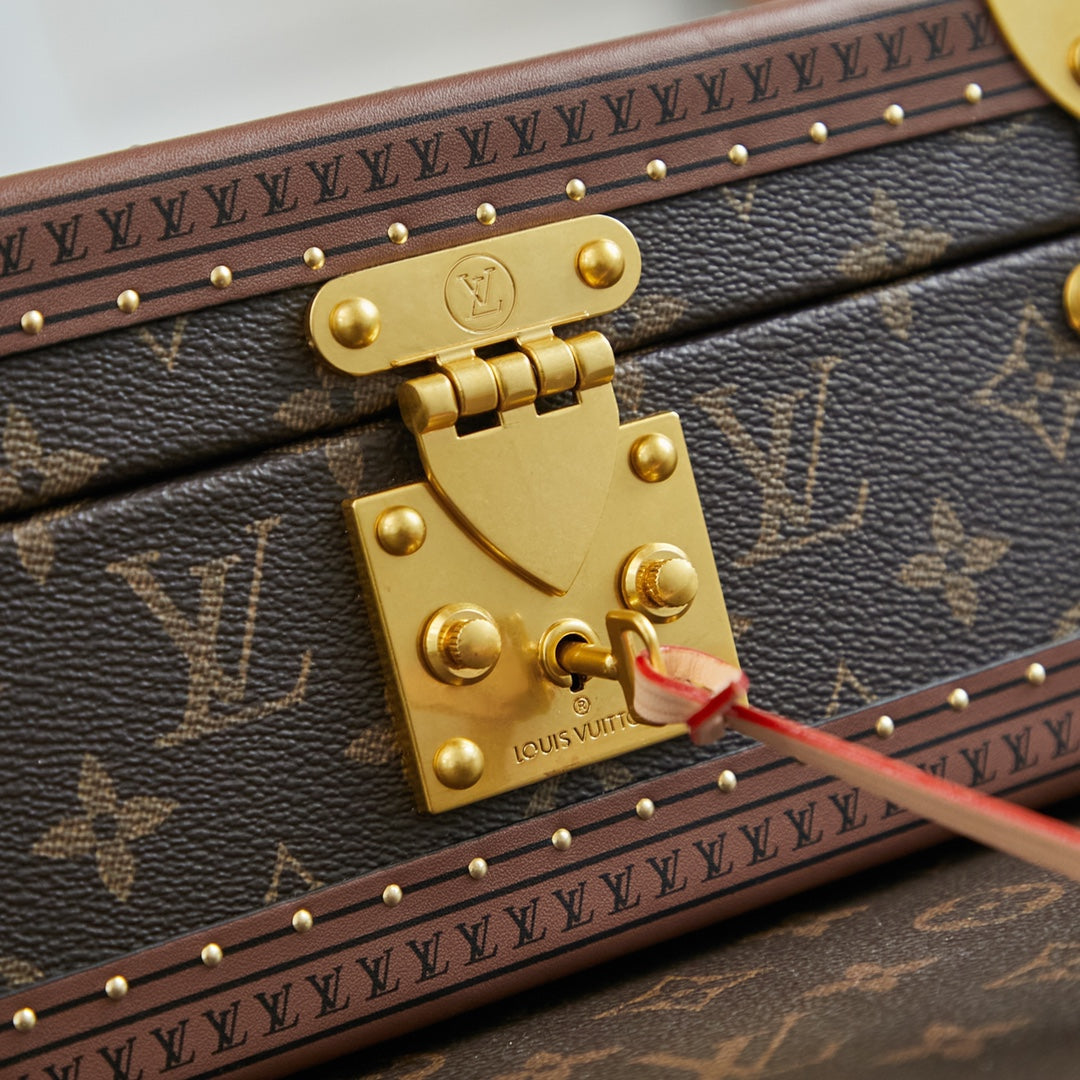 COFFRET JOAILLERIE 24 IN DARK BROWN MONOGRAM CANVAS GOLD HARDWARE mysite
