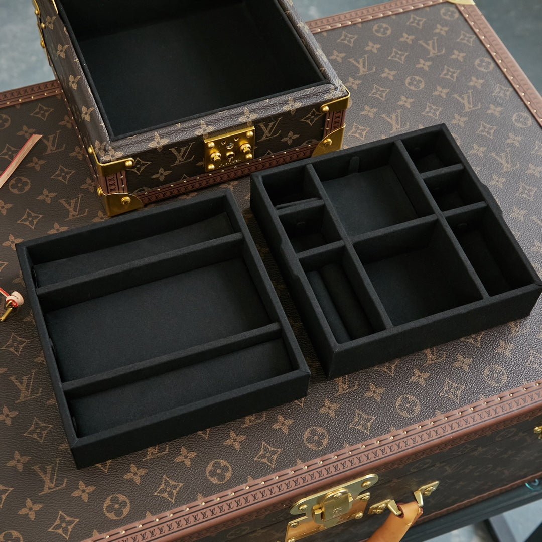 COFFRET JOAILLERIE 24 IN DARK BROWN MONOGRAM CANVAS GOLD HARDWARE mysite