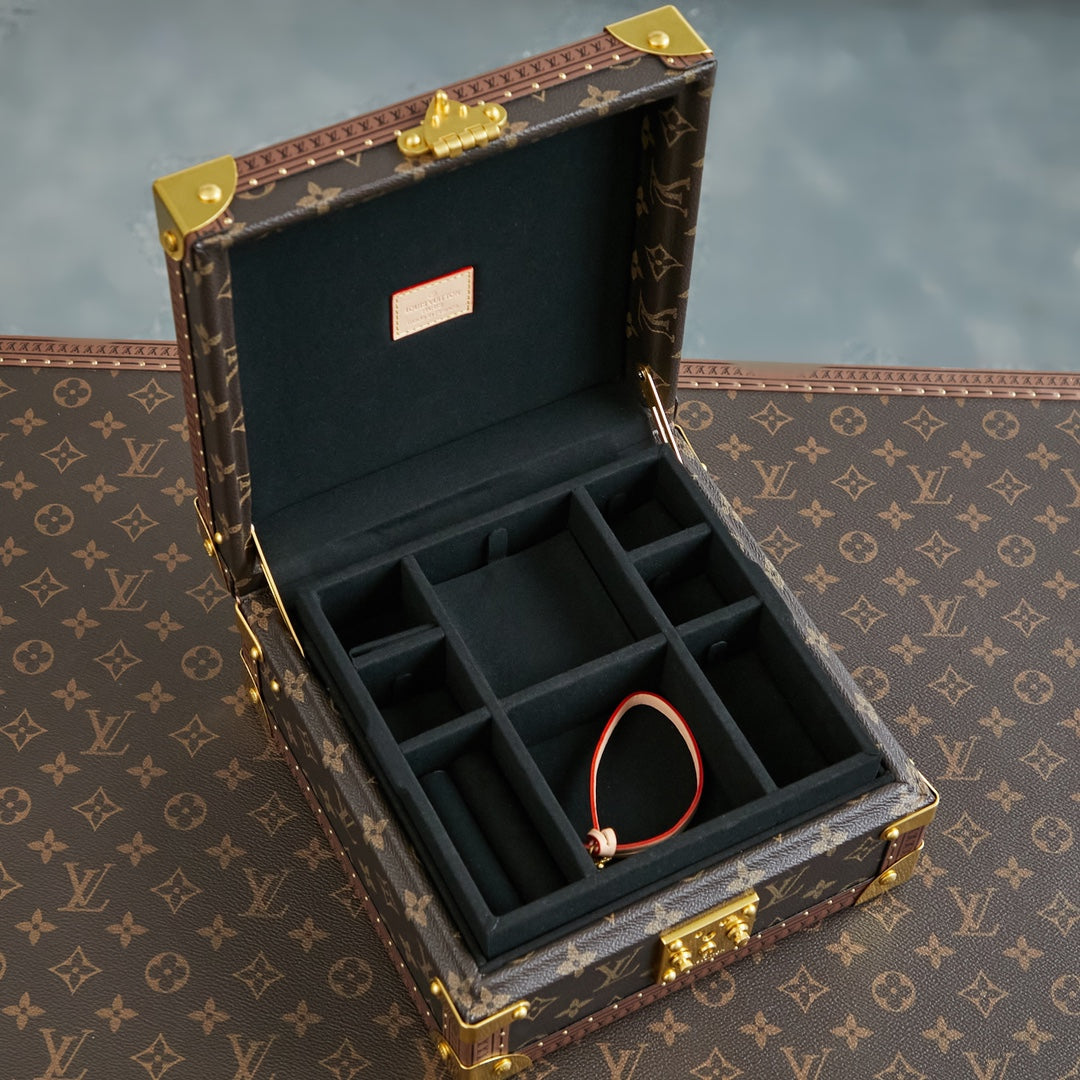 COFFRET JOAILLERIE 24 IN DARK BROWN MONOGRAM CANVAS GOLD HARDWARE mysite