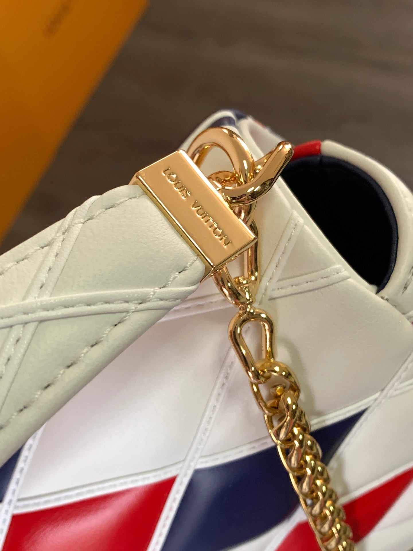 LV GO-14 MM 23cm Black White Red Lambskin GHW mysite