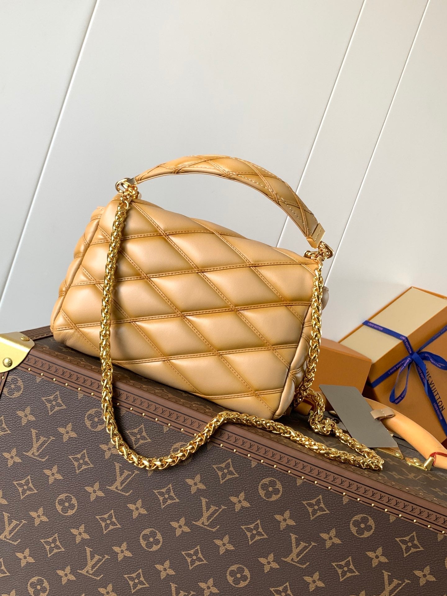 LV GO-14 MM 23cm Light Brown Lambskin GHW mysite