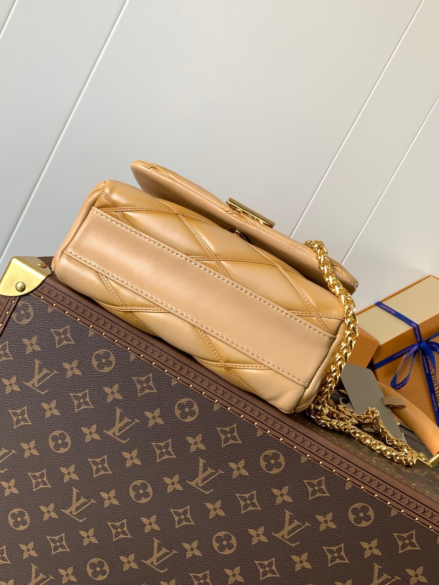 LV GO-14 MM 23cm Light Brown Lambskin GHW mysite