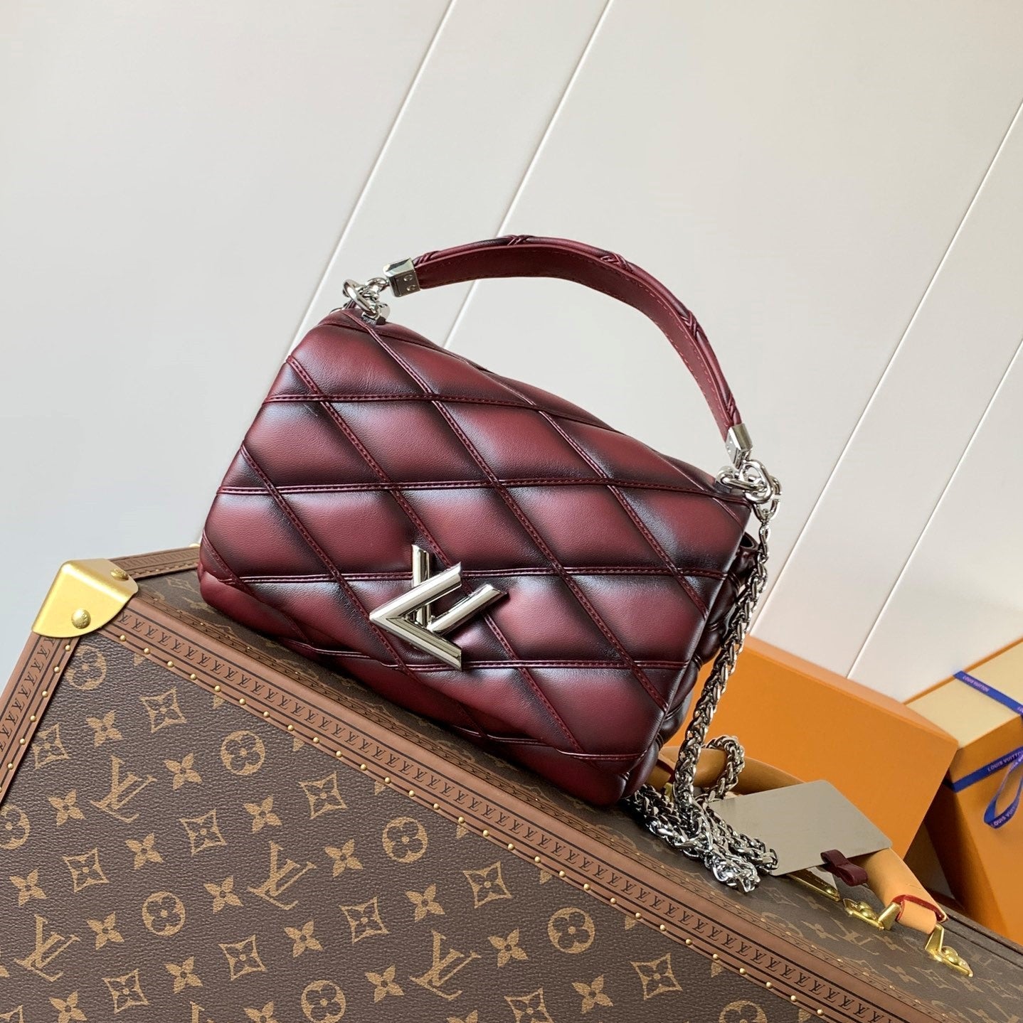 LV GO-14 MM 23cm Bordeaux Lambskin Metal HW mysite