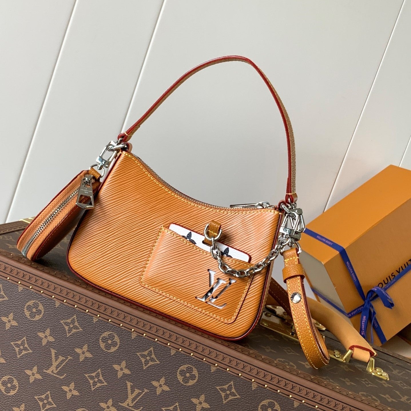 LV Marellini 19cm Caramel Epi Grain Cowhide Metal HW mysite
