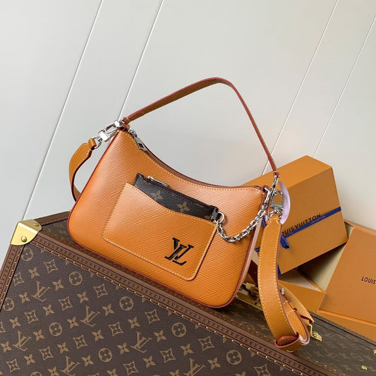 LV Marelle 25cm Caramel Epi Grain Cowhide Metal HW mysite
