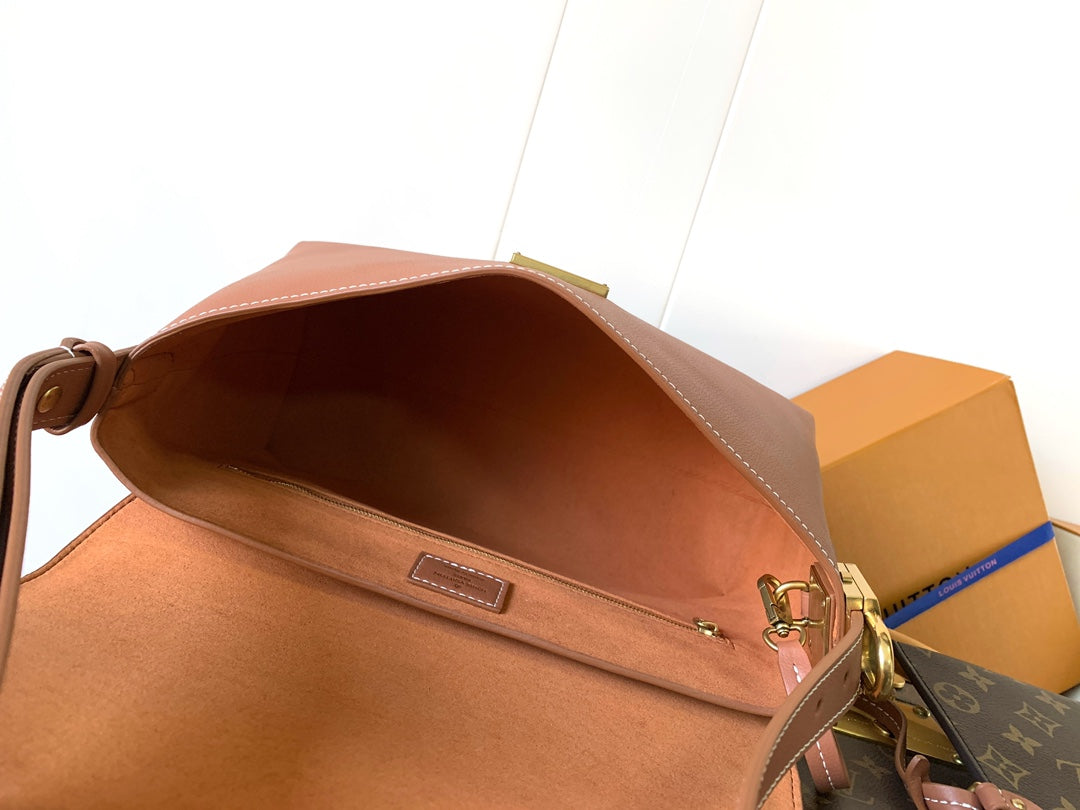 LV Low Key Messenger 30cm Cognac Brown Calfskin GHW mysite