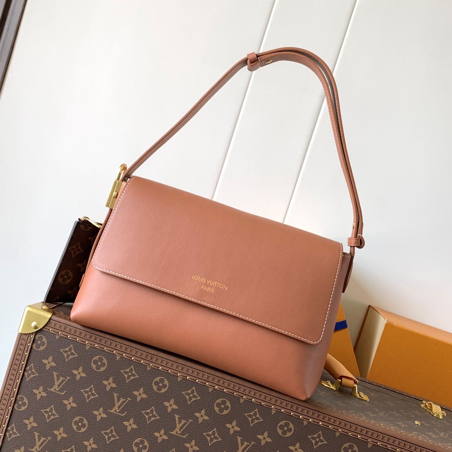 LV Low Key Messenger 30cm Cognac Brown Calfskin GHW mysite