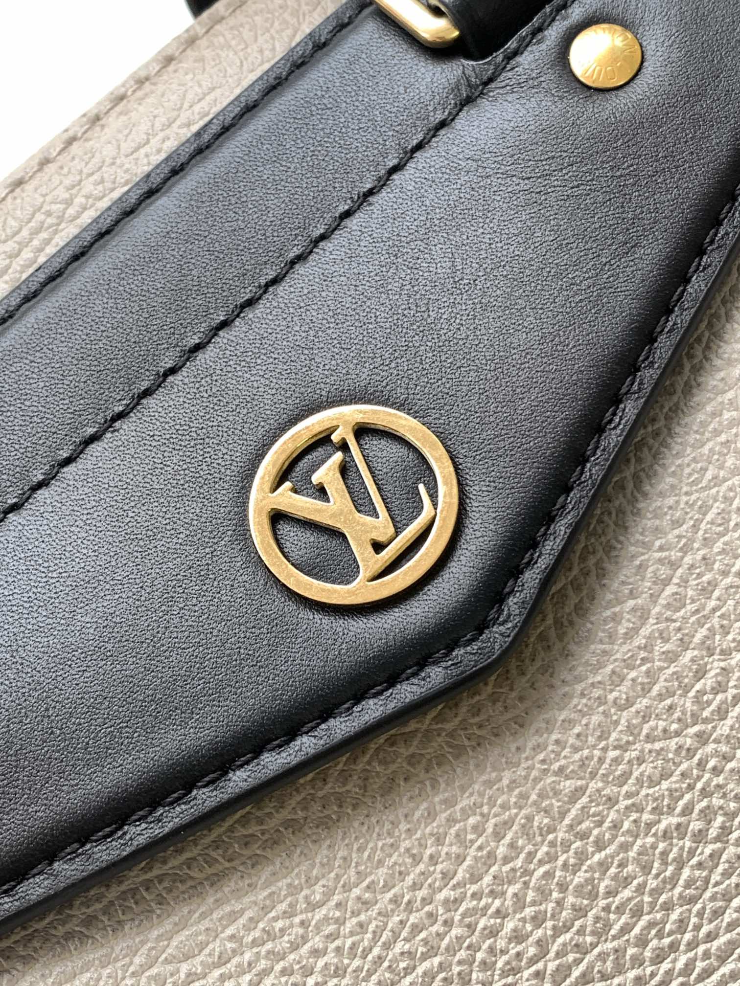 LV Nano LV Biker 38cm Black Beige  Sheepskin & Cowhide Metal mysite