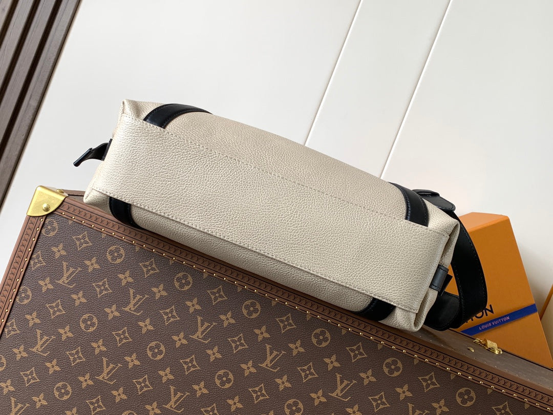 LV Nano LV Biker 38cm Black Beige  Sheepskin & Cowhide Metal mysite