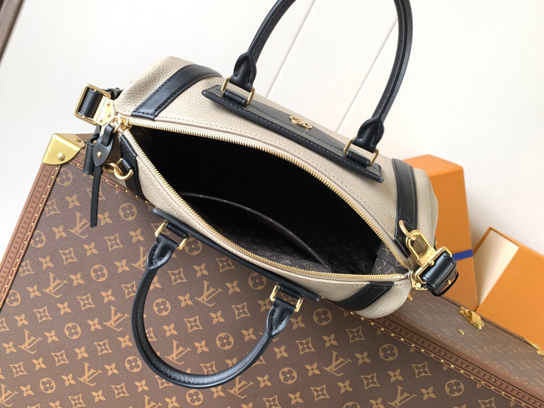 LV Nano LV Biker 38cm Black Beige  Sheepskin & Cowhide Metal mysite