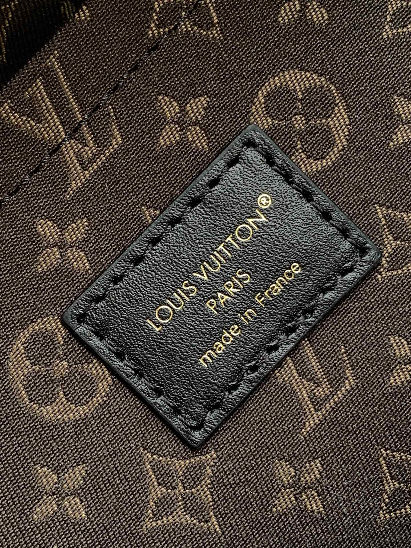 LV Nano LV Biker 38cm Black Beige  Sheepskin & Cowhide Metal mysite