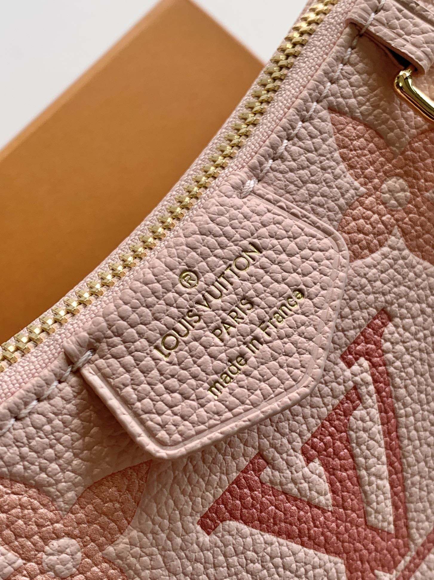 LV Easy Pouch On Strap Pink Embossed Monogram Empreinte Cowhide 251757 mysite