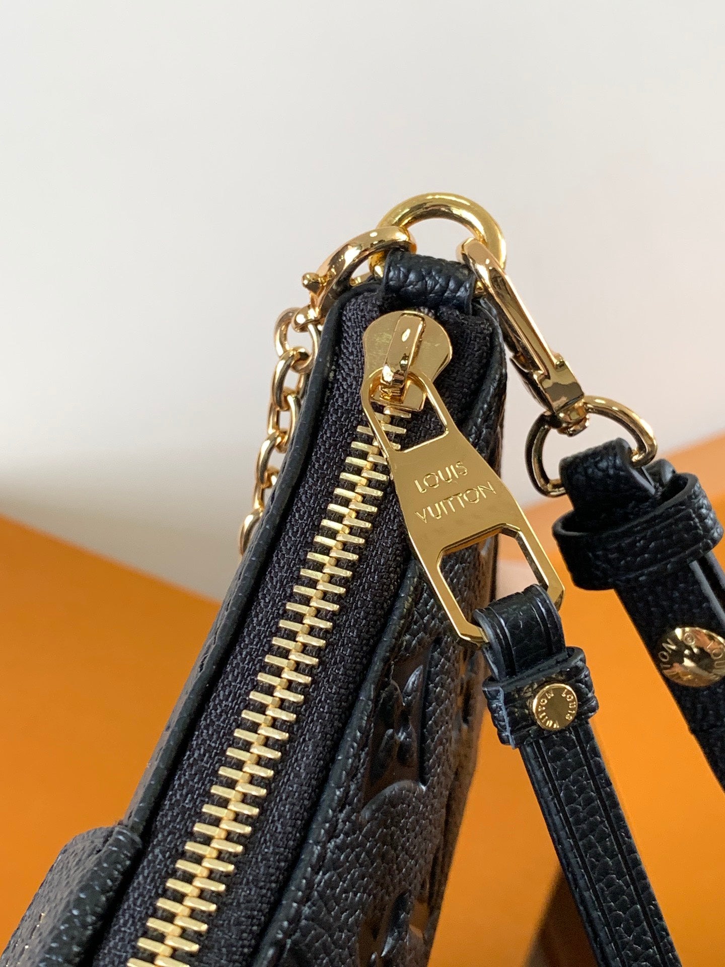 LV Easy Pouch On Strap Black Embossed Monogram Empreinte Cowhide 251753 mysite