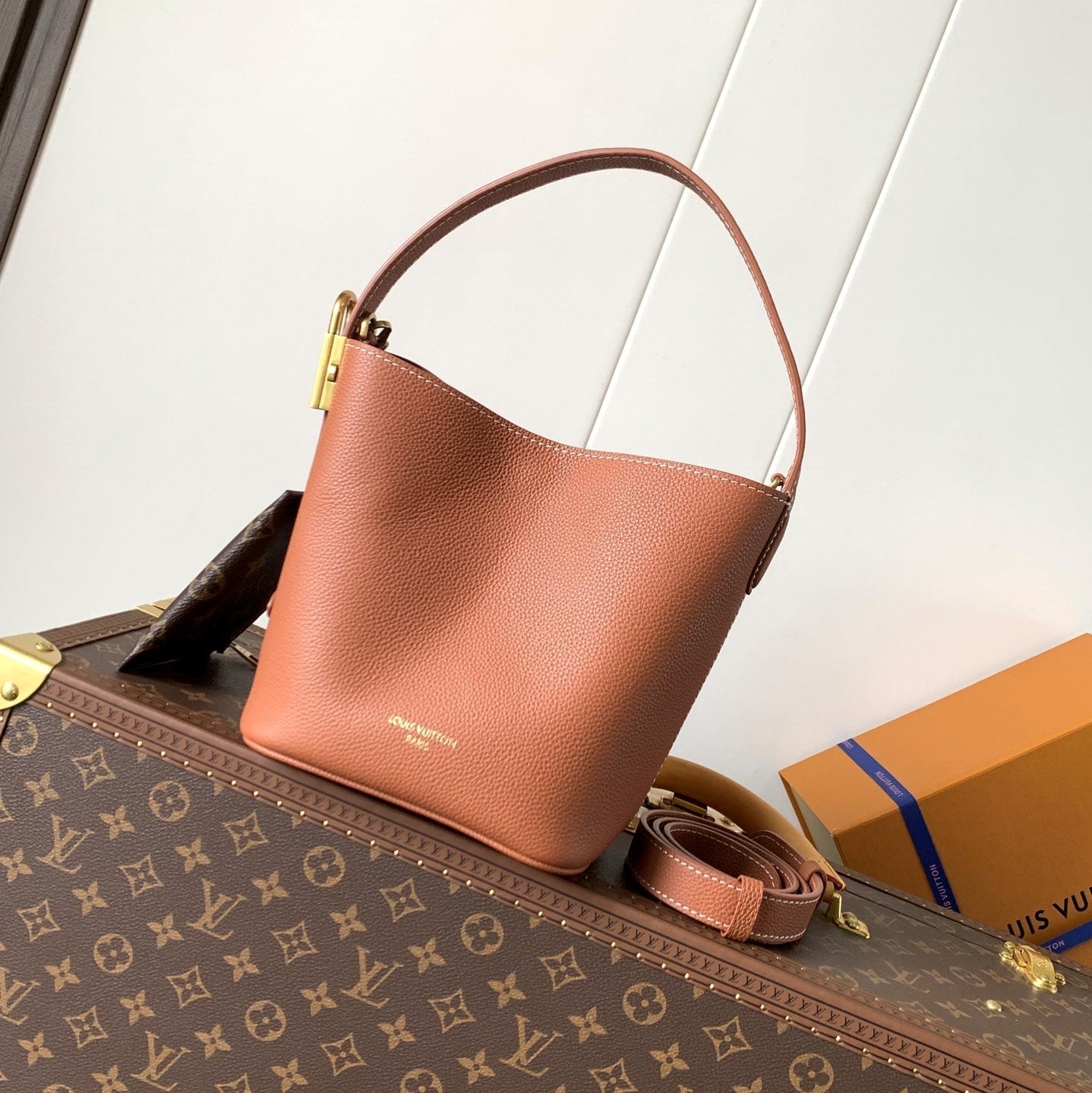 LV Low Key All In BB 16cm Brown Cowhide GHW mysite