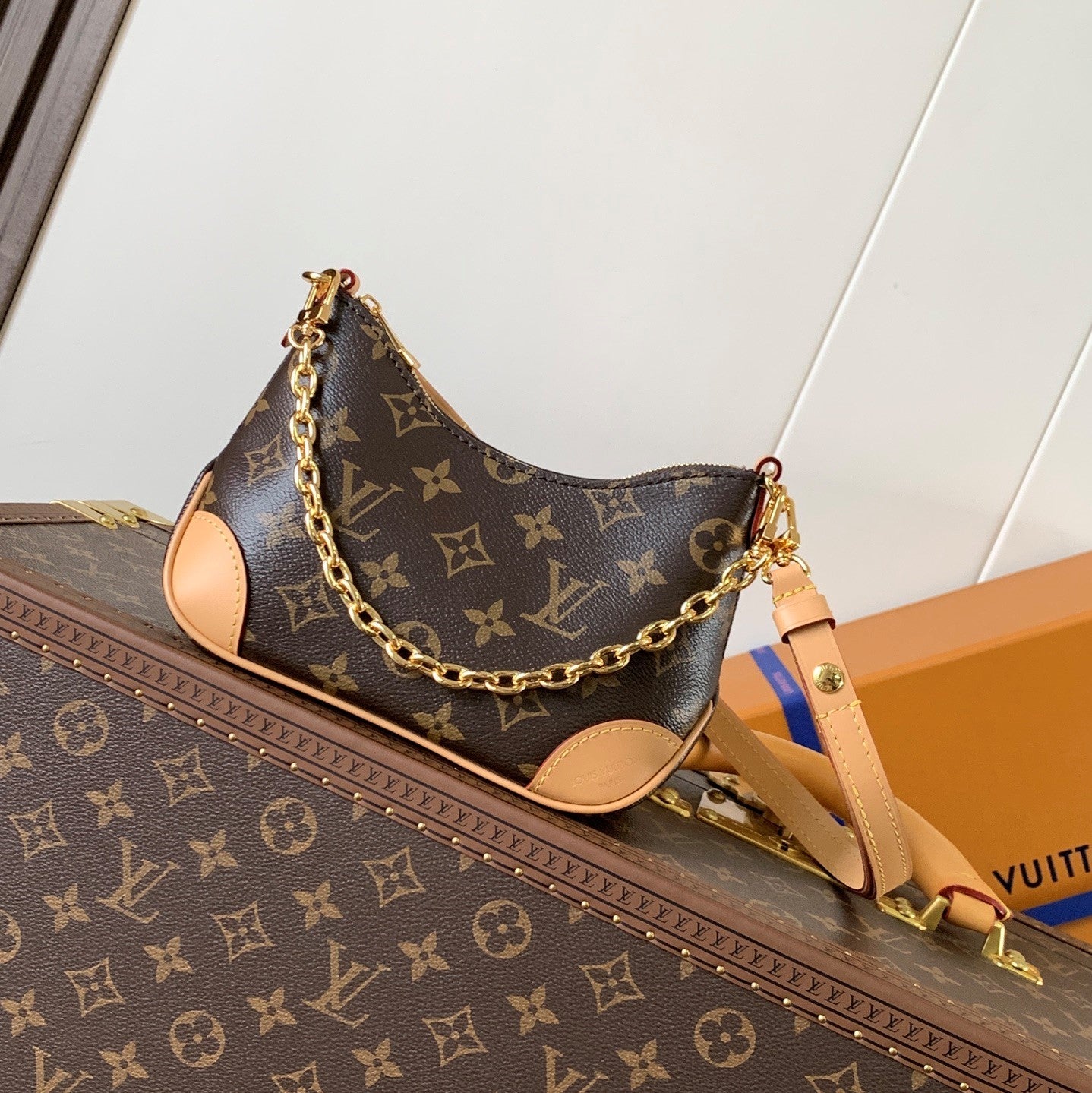 LV Nano Boulogne 19cm Brown Monogram Canvas & Cowhide GHW mysite