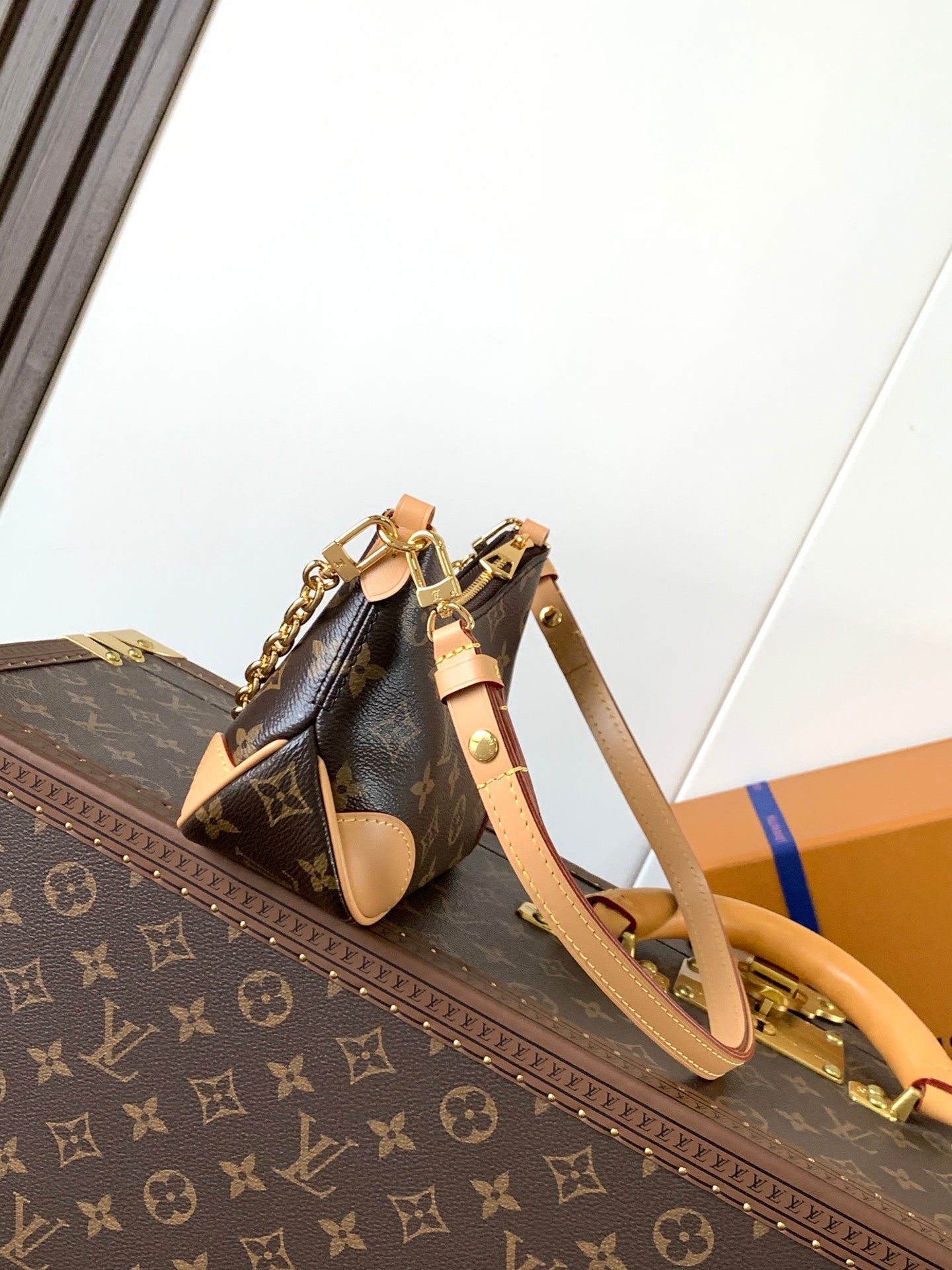 LV Nano Boulogne 19cm Brown Monogram Canvas & Cowhide GHW mysite