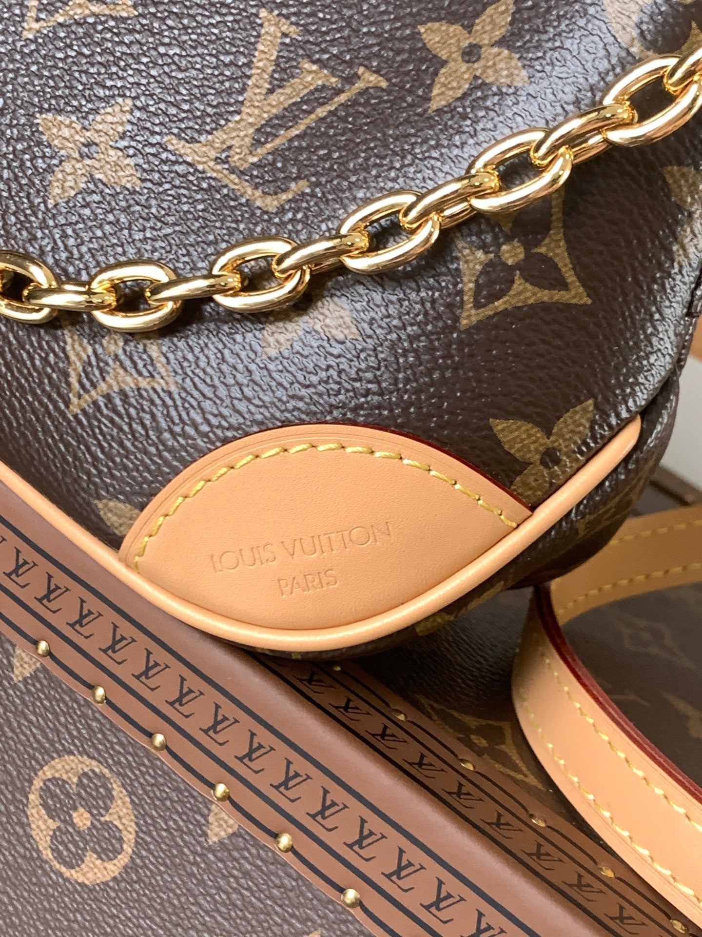 LV Nano Boulogne 19cm Brown Monogram Canvas & Cowhide GHW mysite