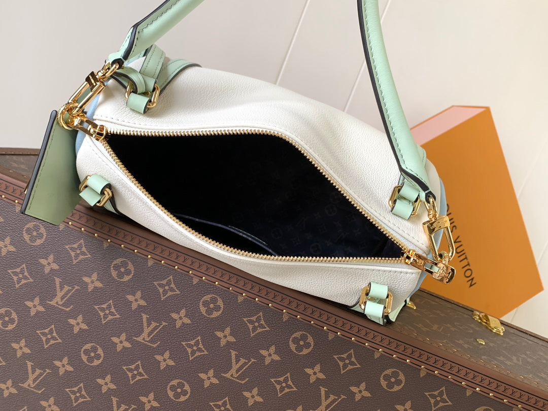 LV M26905 Express PM Handbag 26cm Sea Mist Cowhide GHW mysite