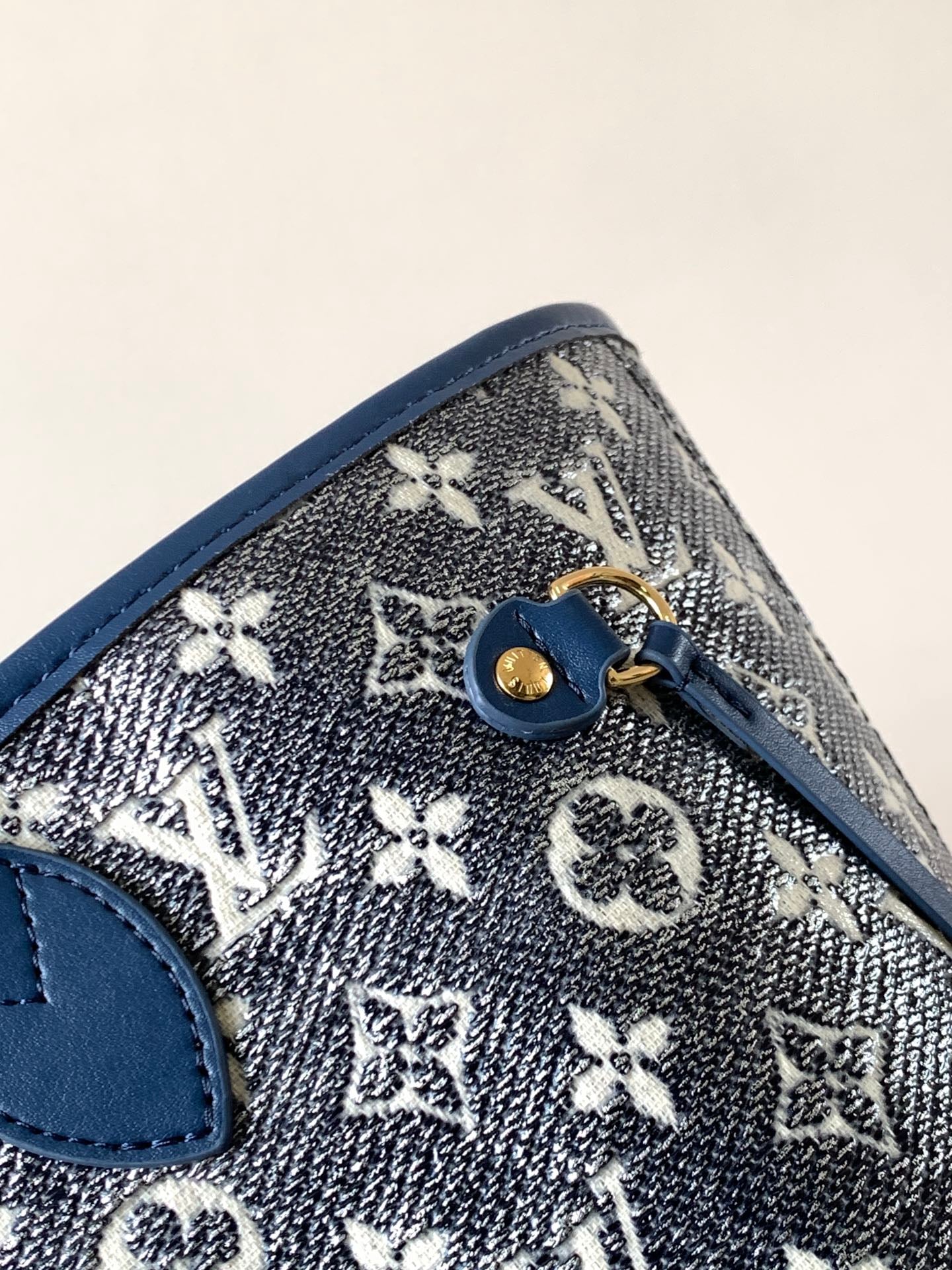 LV Neverfull Bag 31cm Blue Monogram Canvas mysite