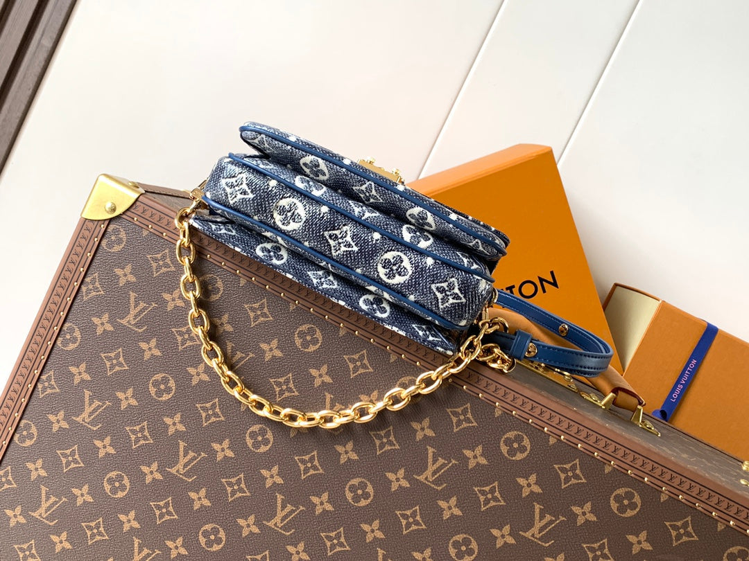 LV Pochette Métis East West 21.5cm Blue Monogram Canvas GHW mysite