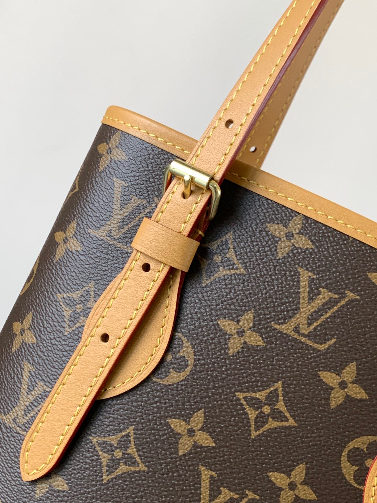 LV Petit Bucket PM 23cm Brown Monogram Canvas & Cowhide mysite
