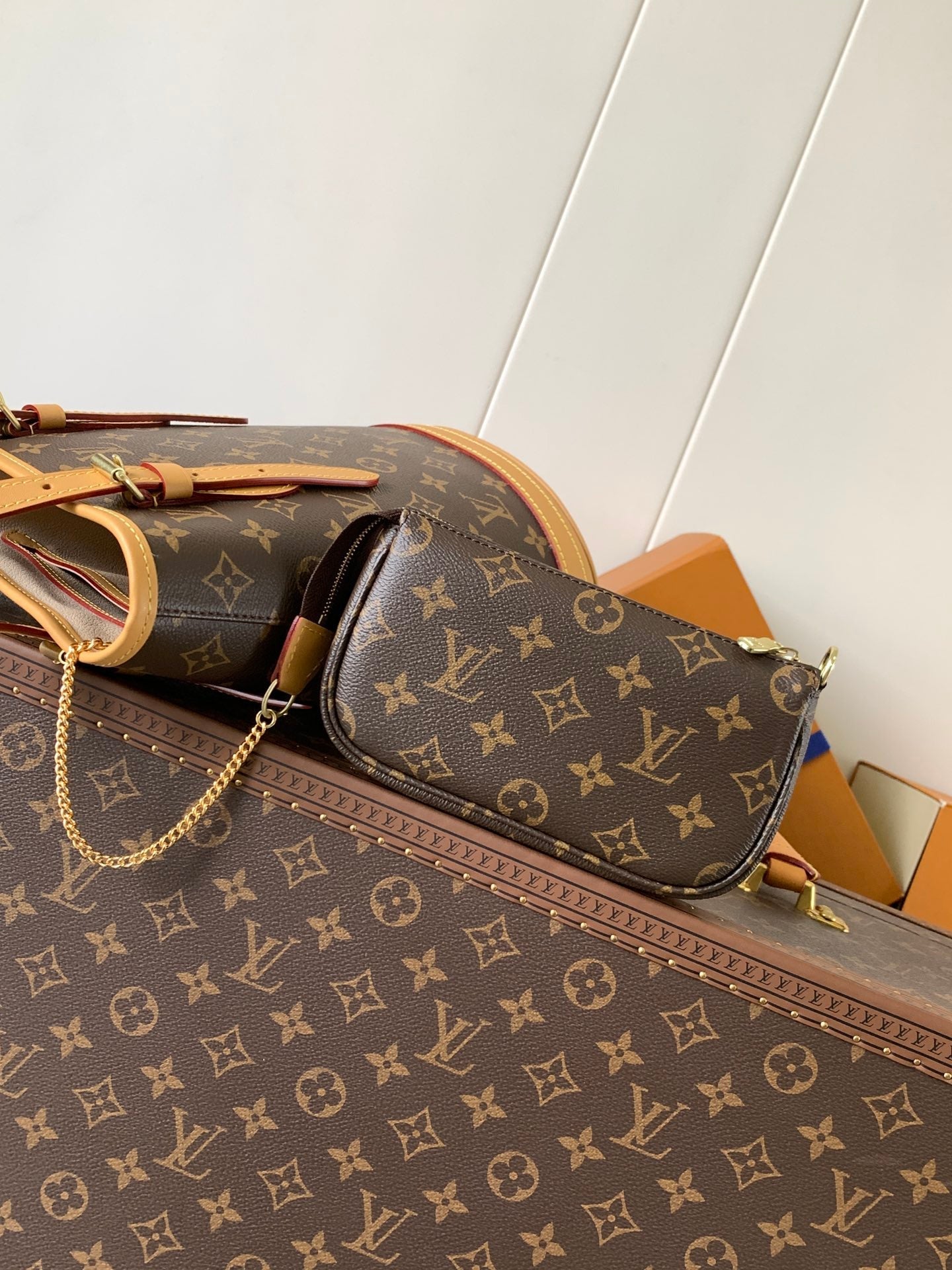 LV Petit Bucket PM 23cm Brown Monogram Canvas & Cowhide mysite