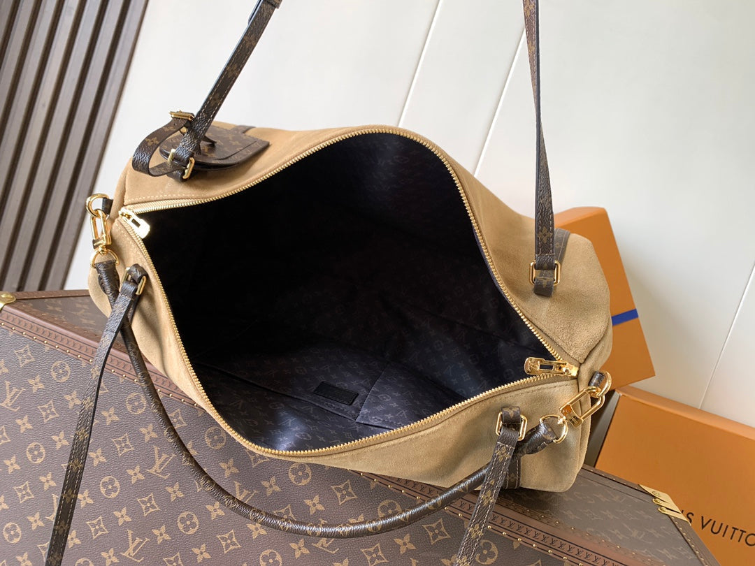 LV M26451 Express Travel 45cm Khaki Suede GHW mysite