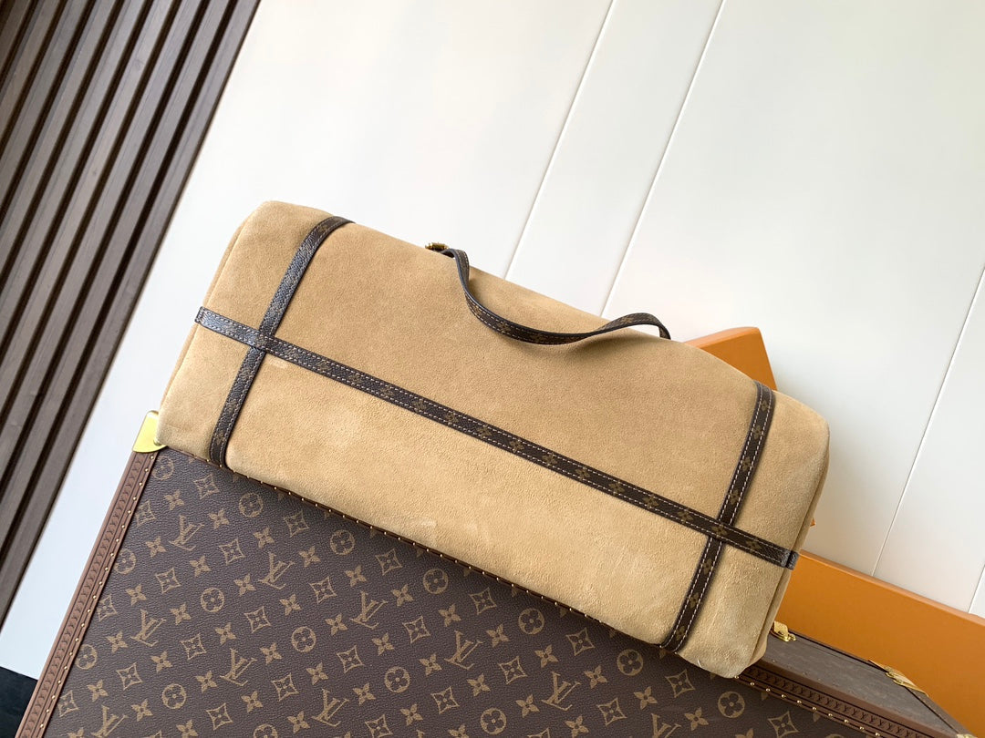 LV M26451 Express Travel 45cm Khaki Suede GHW mysite