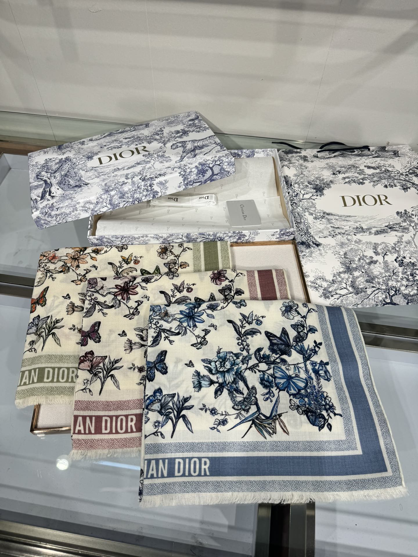 SCARF 180 CM IN COLORFUL CASHMERE AND SILK 408422 mysite