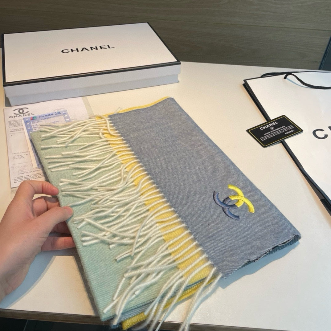 SCARF 180 CM IN COLORFUL CASHMERE 387914 mysite