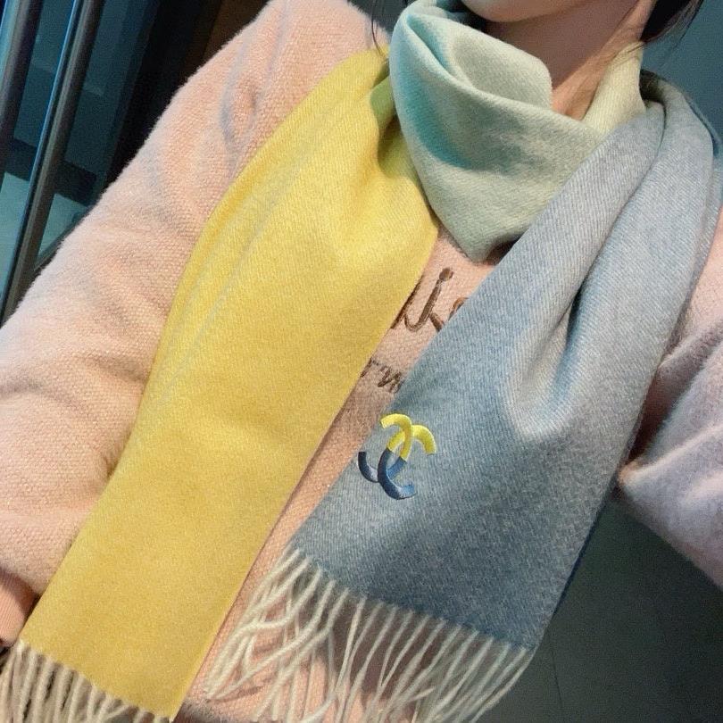 SCARF 180 CM IN COLORFUL CASHMERE 387914 mysite