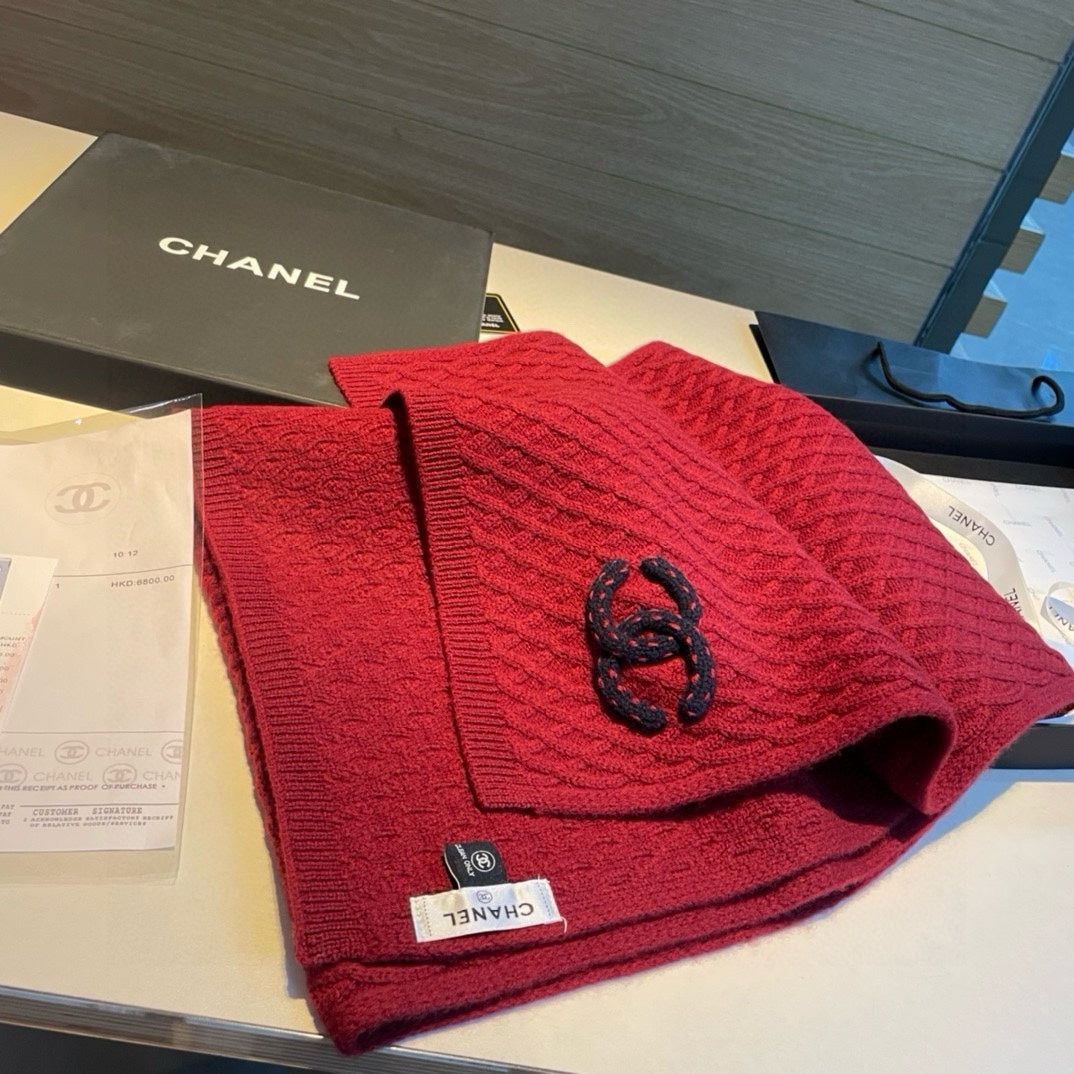 SCARF 170 CM IN CHERRY RED CASHMERE 401992 mysite