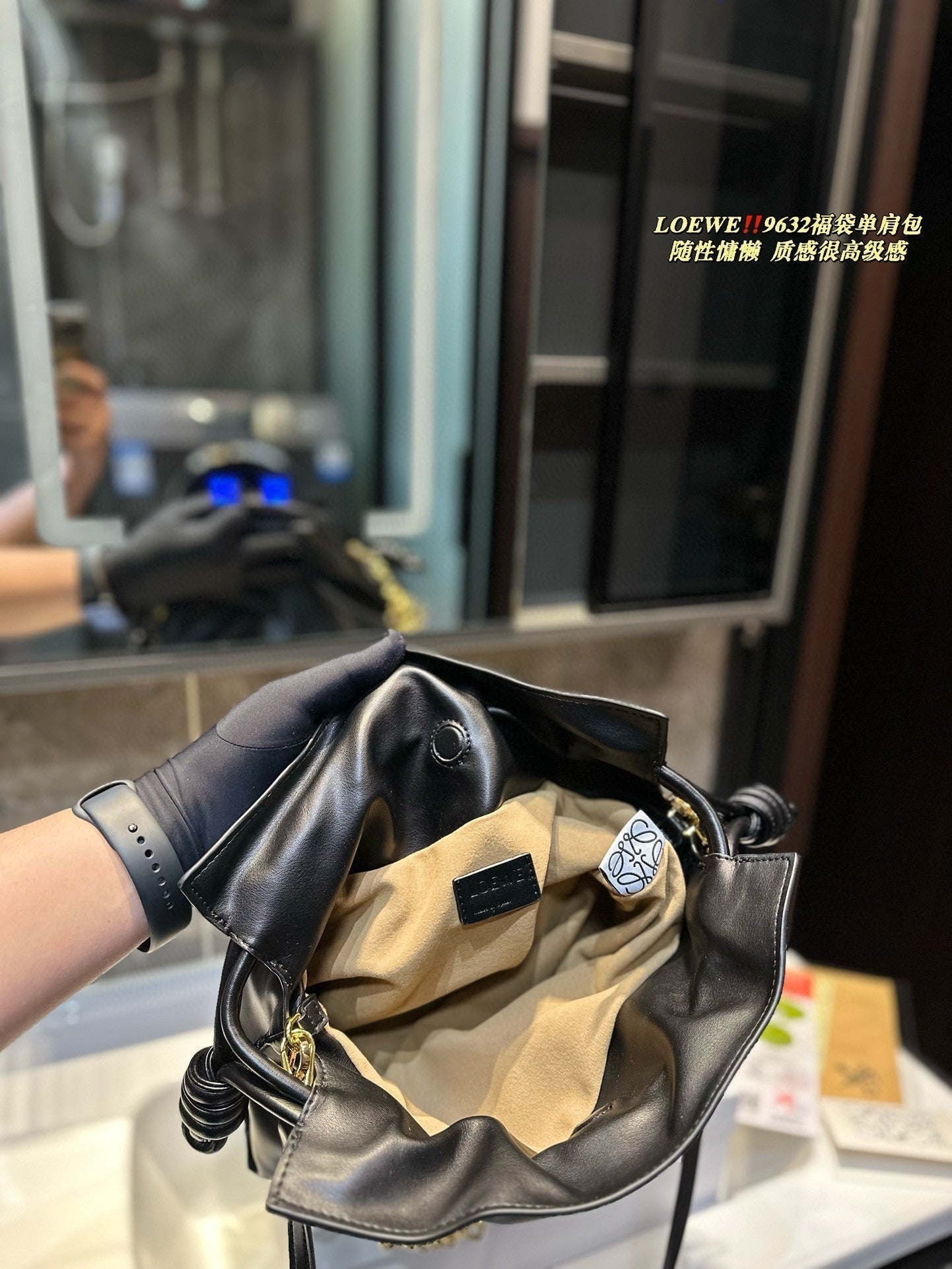 MEDIUM FLAMENCO PURSE 29 IN BLACK NAPPA LAMBSKIN mysite