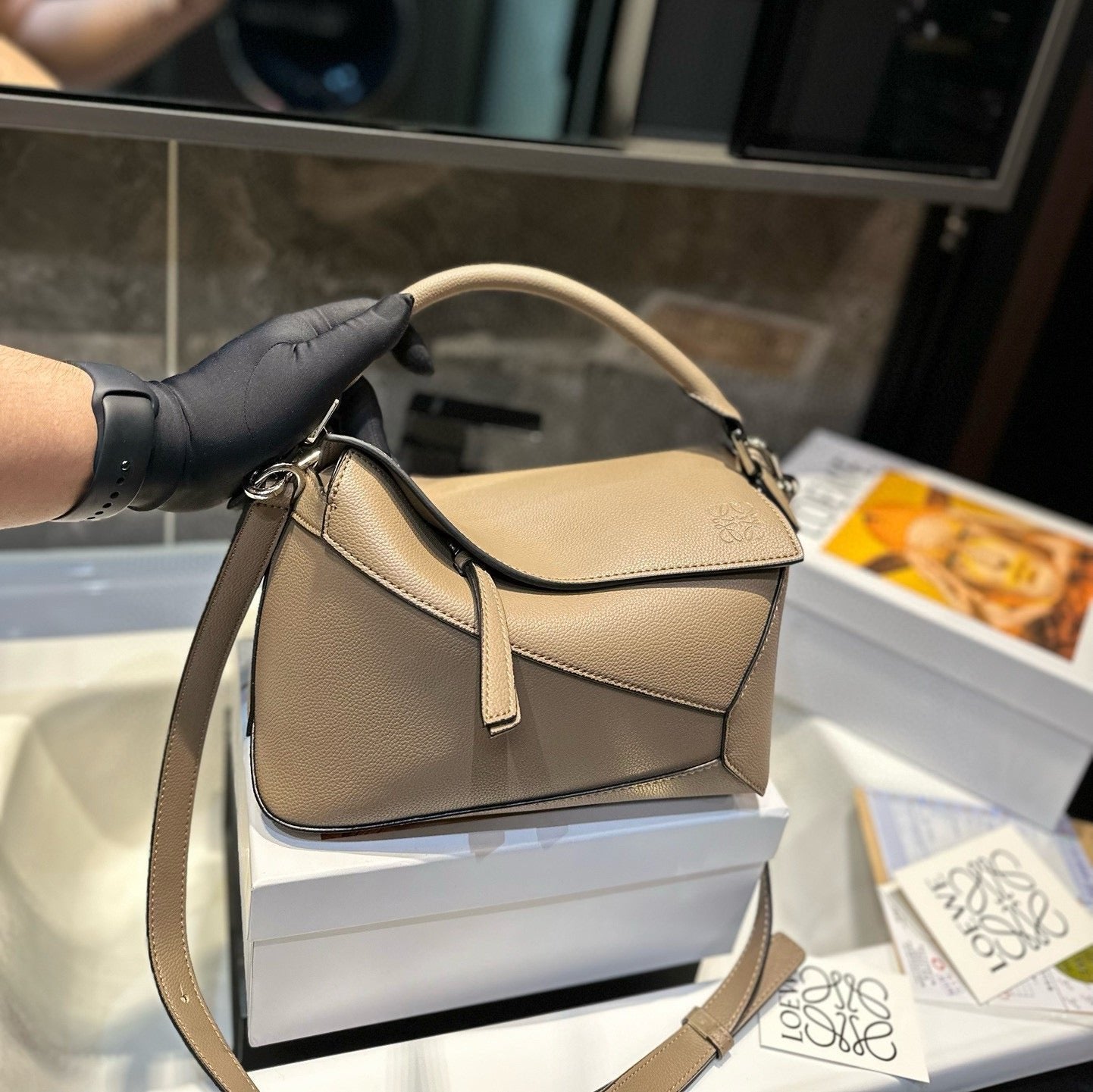 SMALL PUZZLE 23 BAG IN CLASSIC PEANUT BROWN CALFSKIN mysite