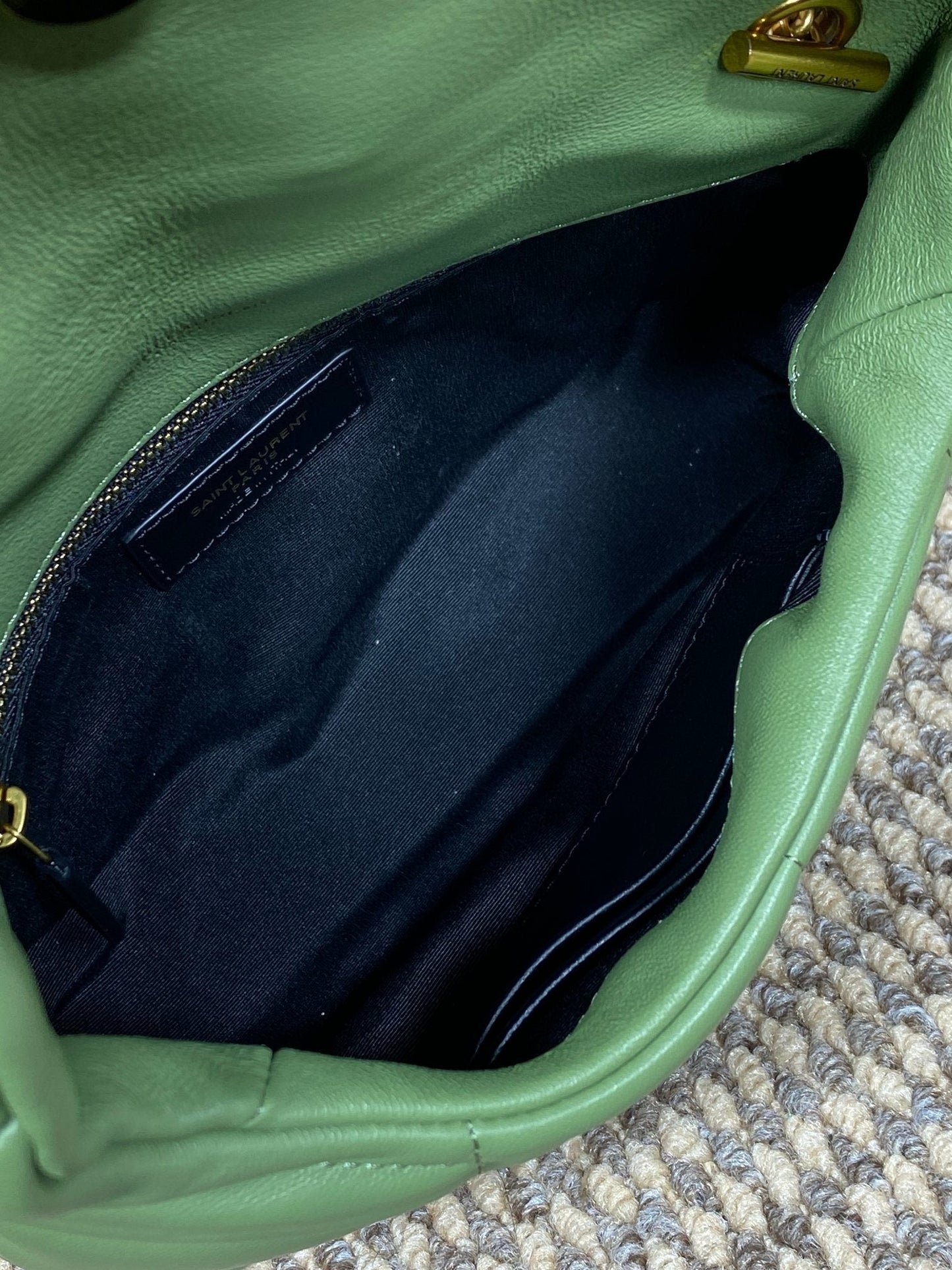 PUFFER TOY 23 IN FERN GREEN LAMBSKIN GOLD HARDWARE mysite