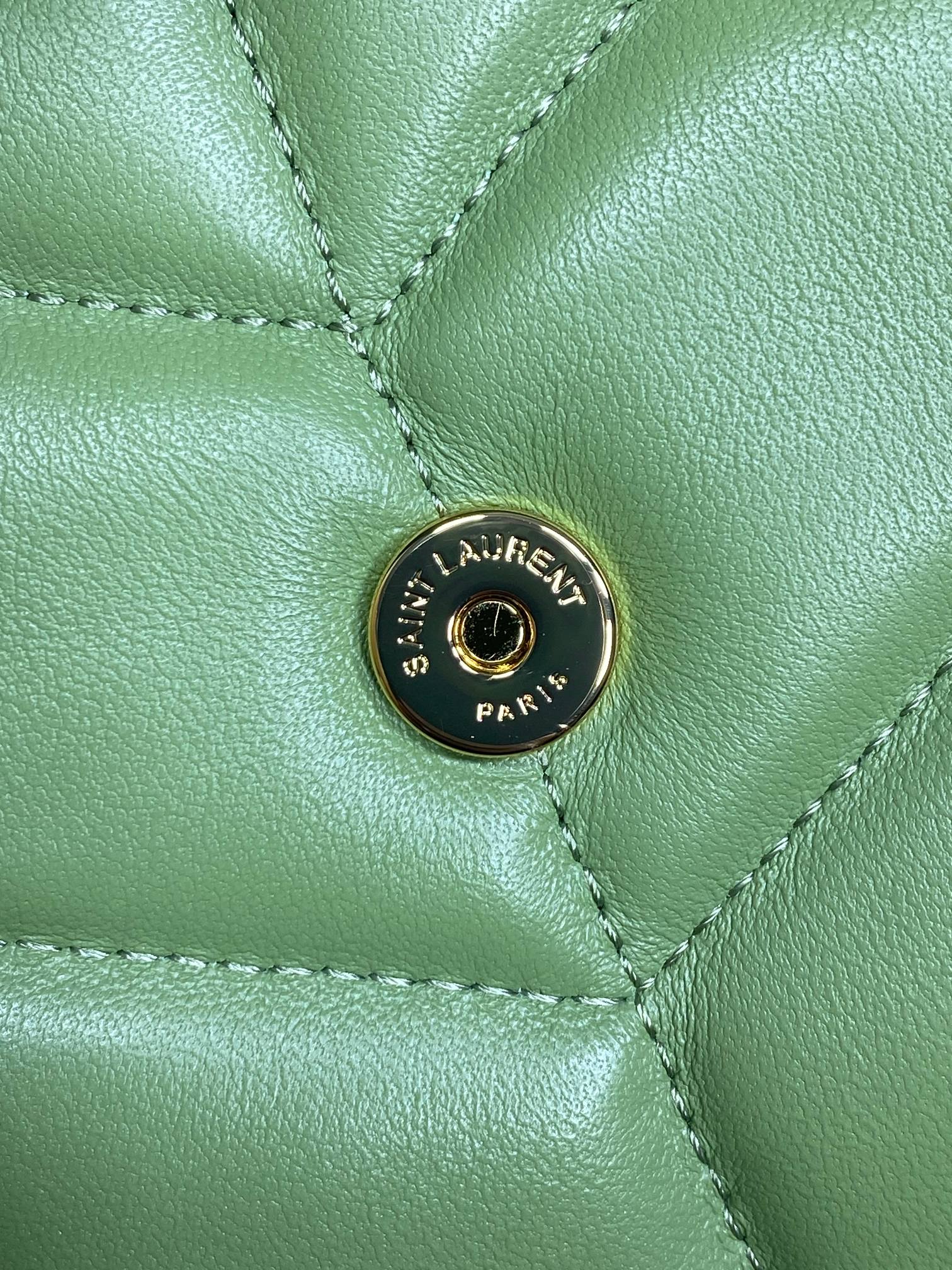 PUFFER TOY 23 IN FERN GREEN LAMBSKIN GOLD HARDWARE mysite