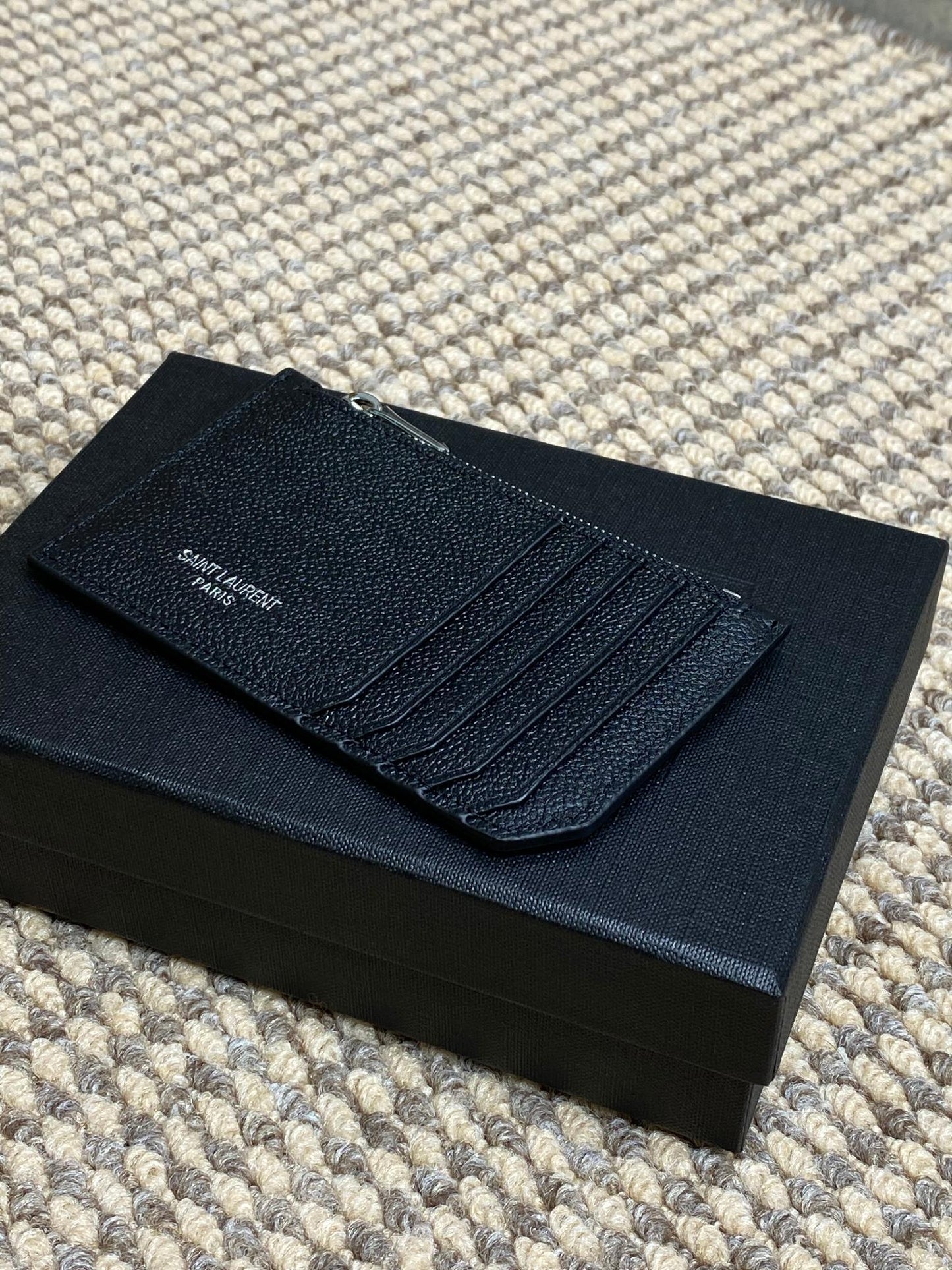 YSL Zip Card Case Cowhide mysite