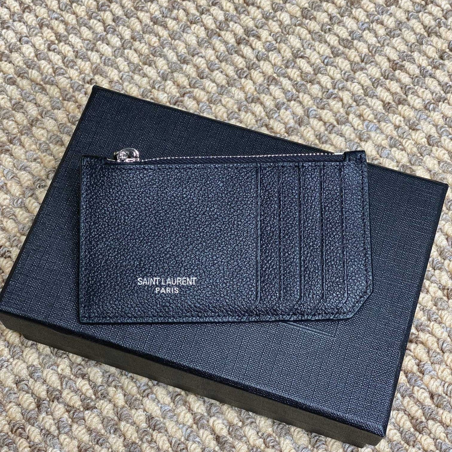 YSL Zip Card Case Cowhide mysite