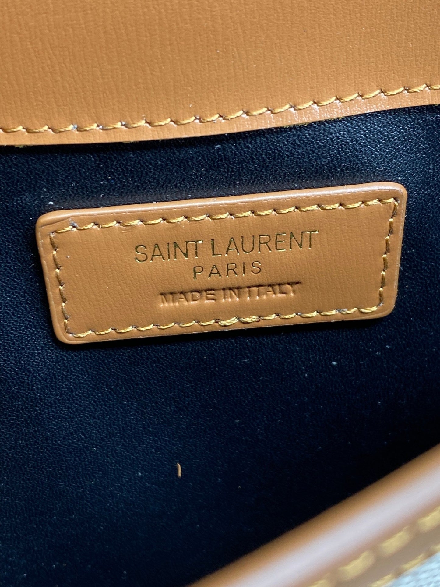 YSL 22s Uptown Pouch Clutch Bag Beige Brown Canvas GHW mysite