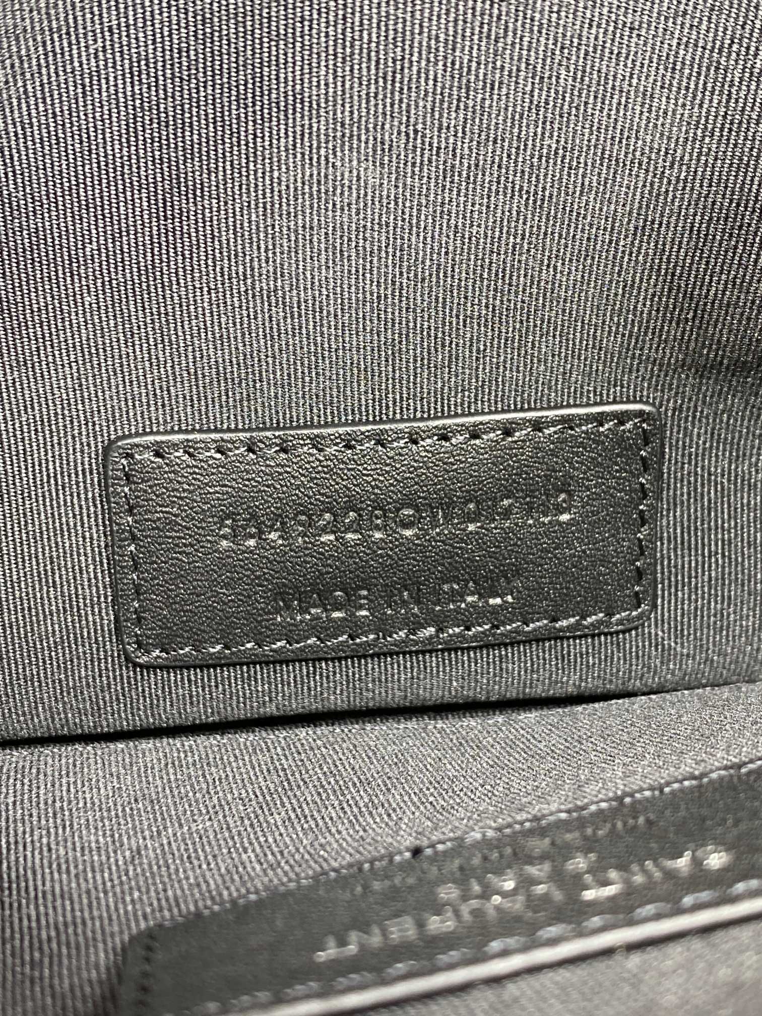 YSL Hardware Logo Zipper Clutch 23cm Black Caviar Cowhide mysite