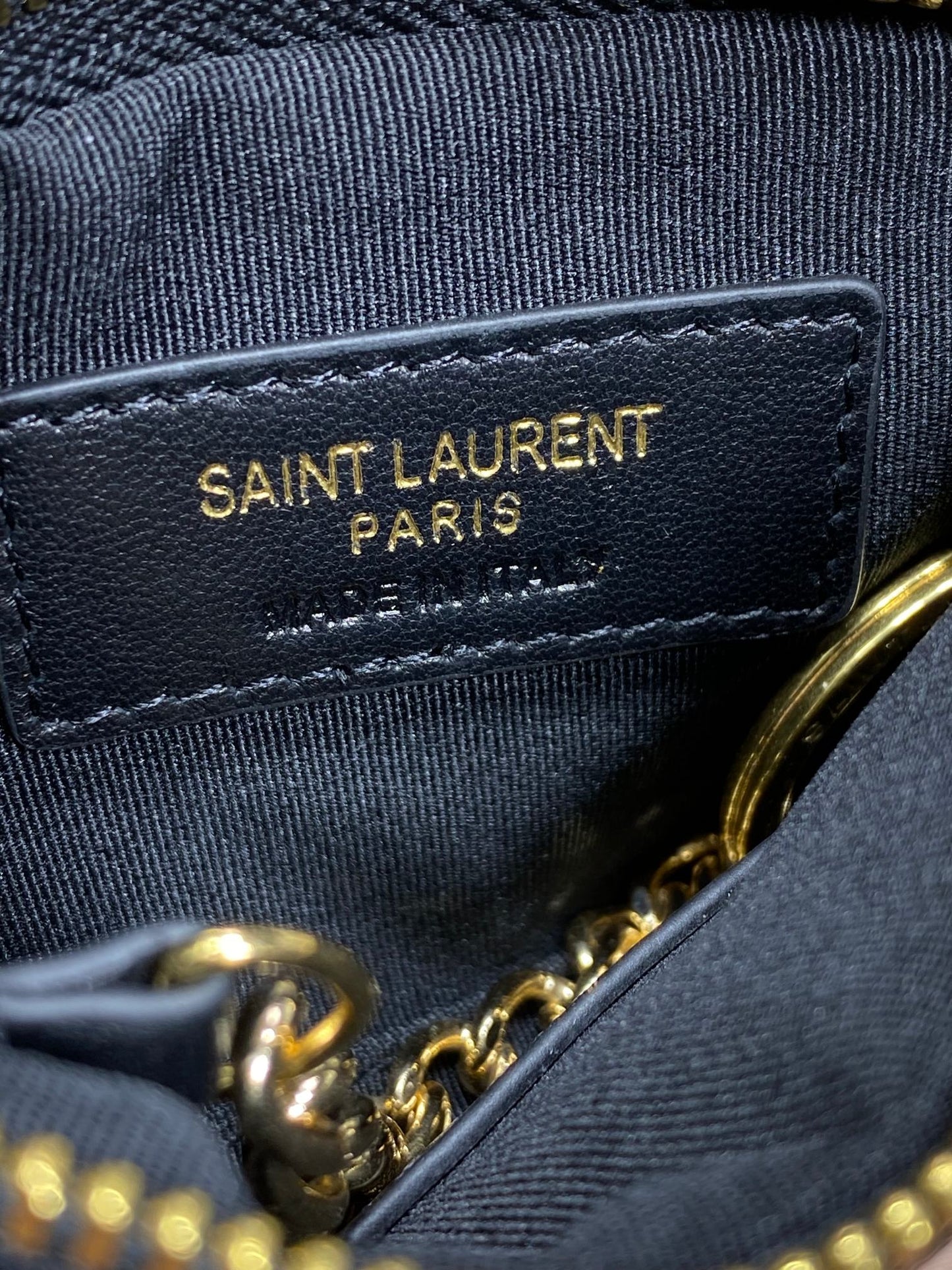 YSL Hook & Chain Zipper Coin Purse Caviar Cowhide GHW mysite