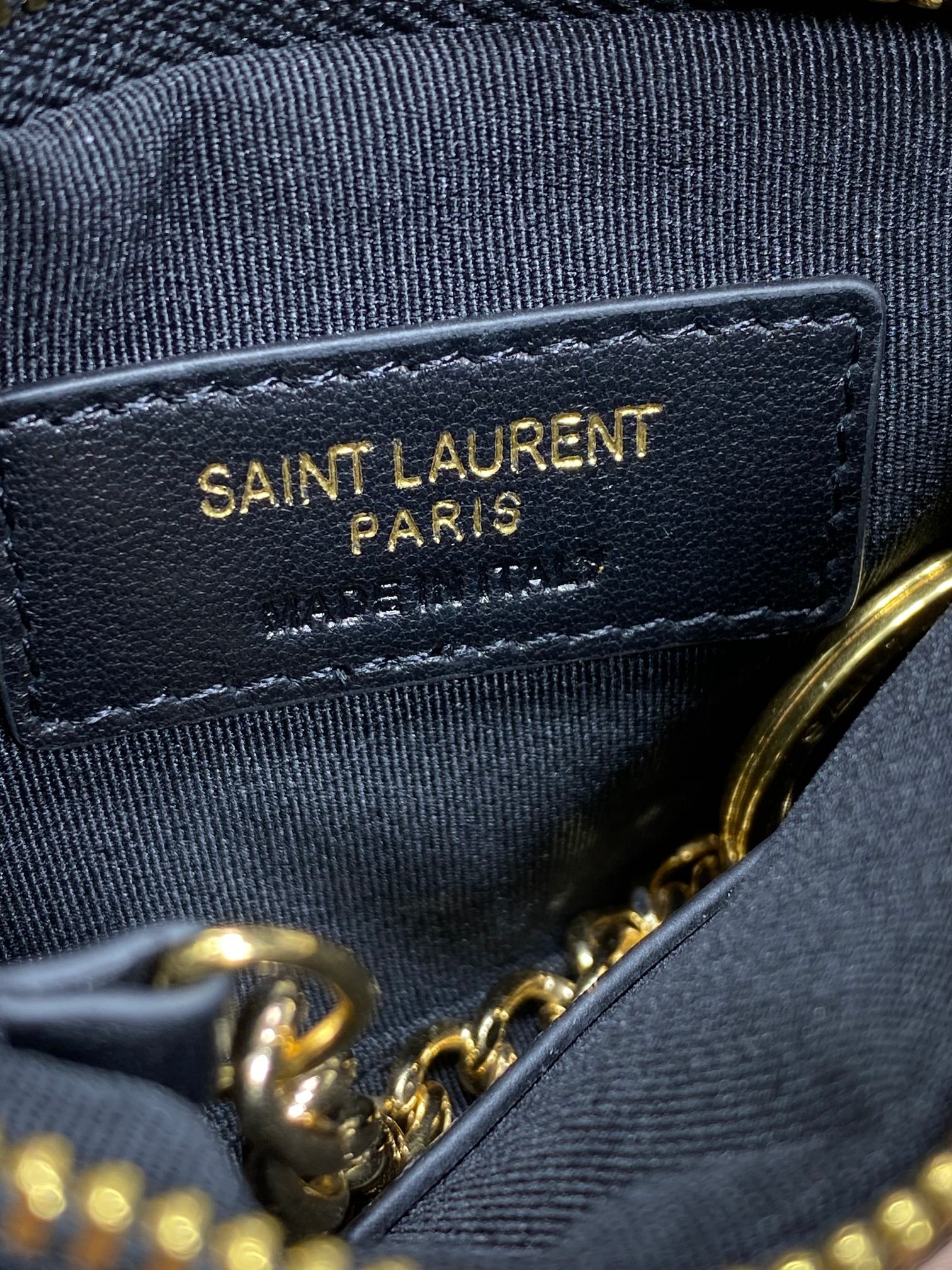 YSL Hook & Chain Zipper Coin Purse Caviar Cowhide GHW mysite