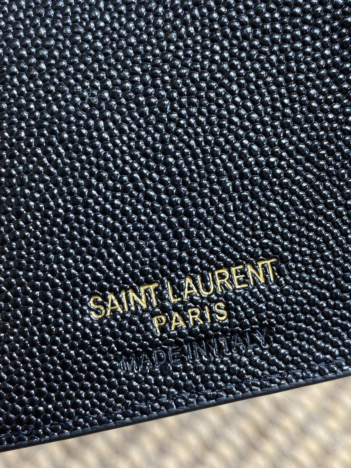 YSL Monogram Wallet Wallet 13cm Black Caviar Cowhide GHW mysite