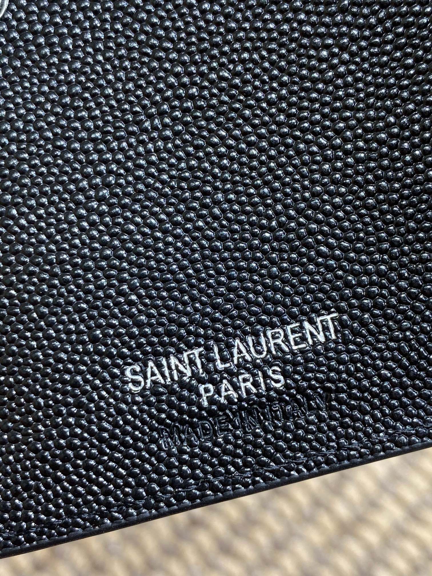 YSL Monogram Wallet Wallet 13cm Full Black Caviar Cowhide mysite