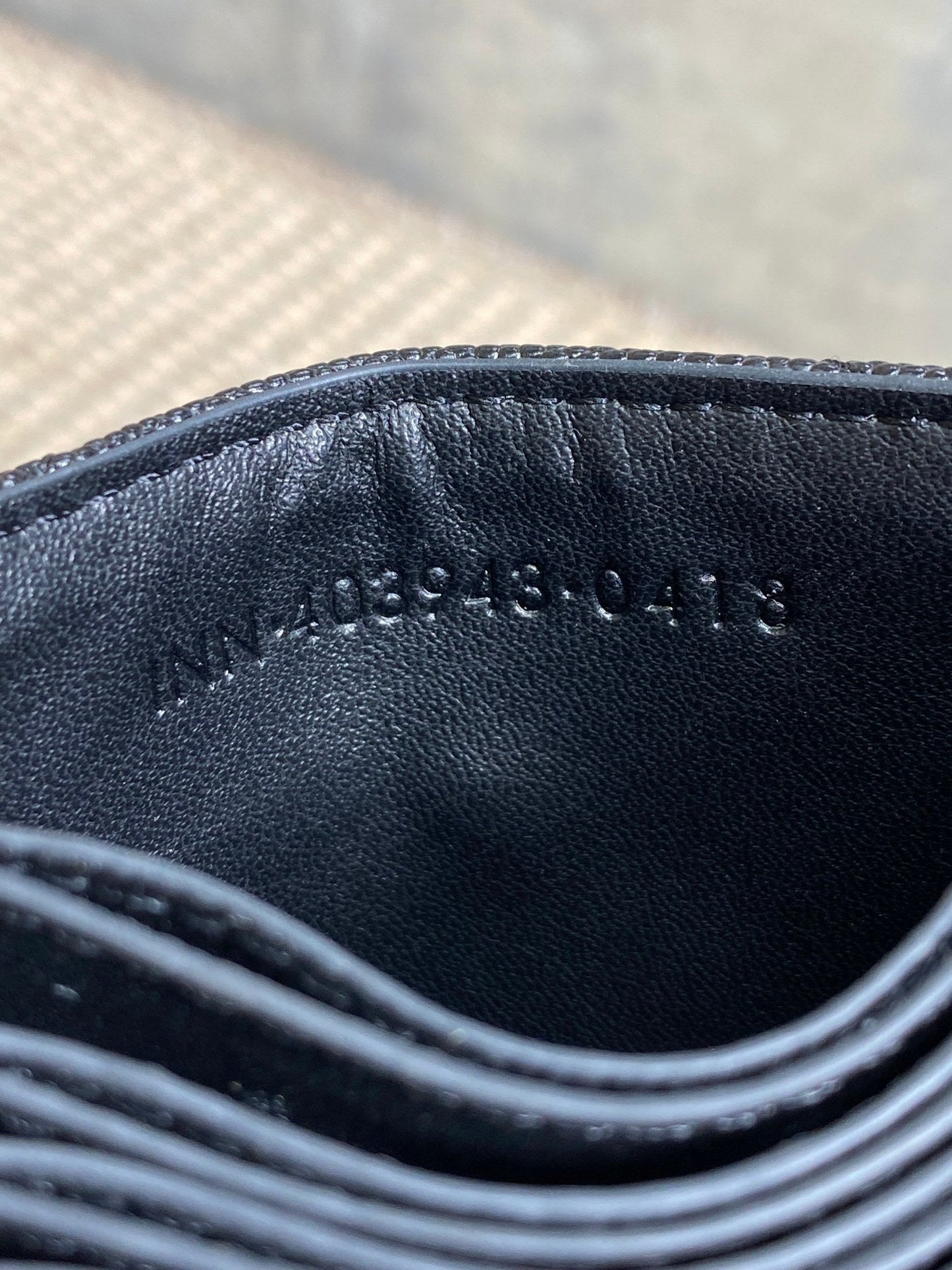 YSL Accordion Card Wallet Black 11cm Caviar Cowhide Sliver HW mysite