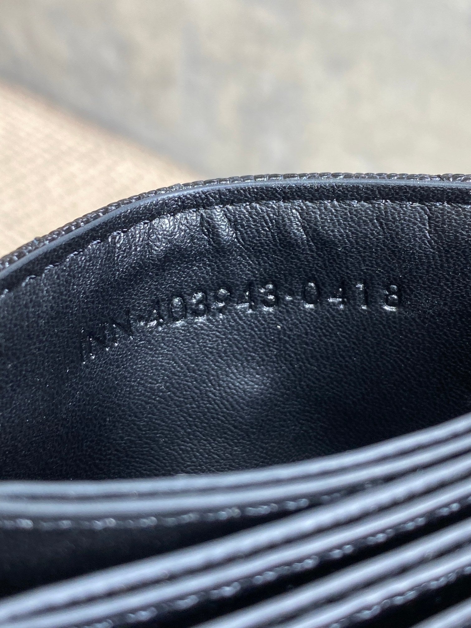 YSL Accordion Card Wallet Black 11cm Caviar Cowhide GHW mysite