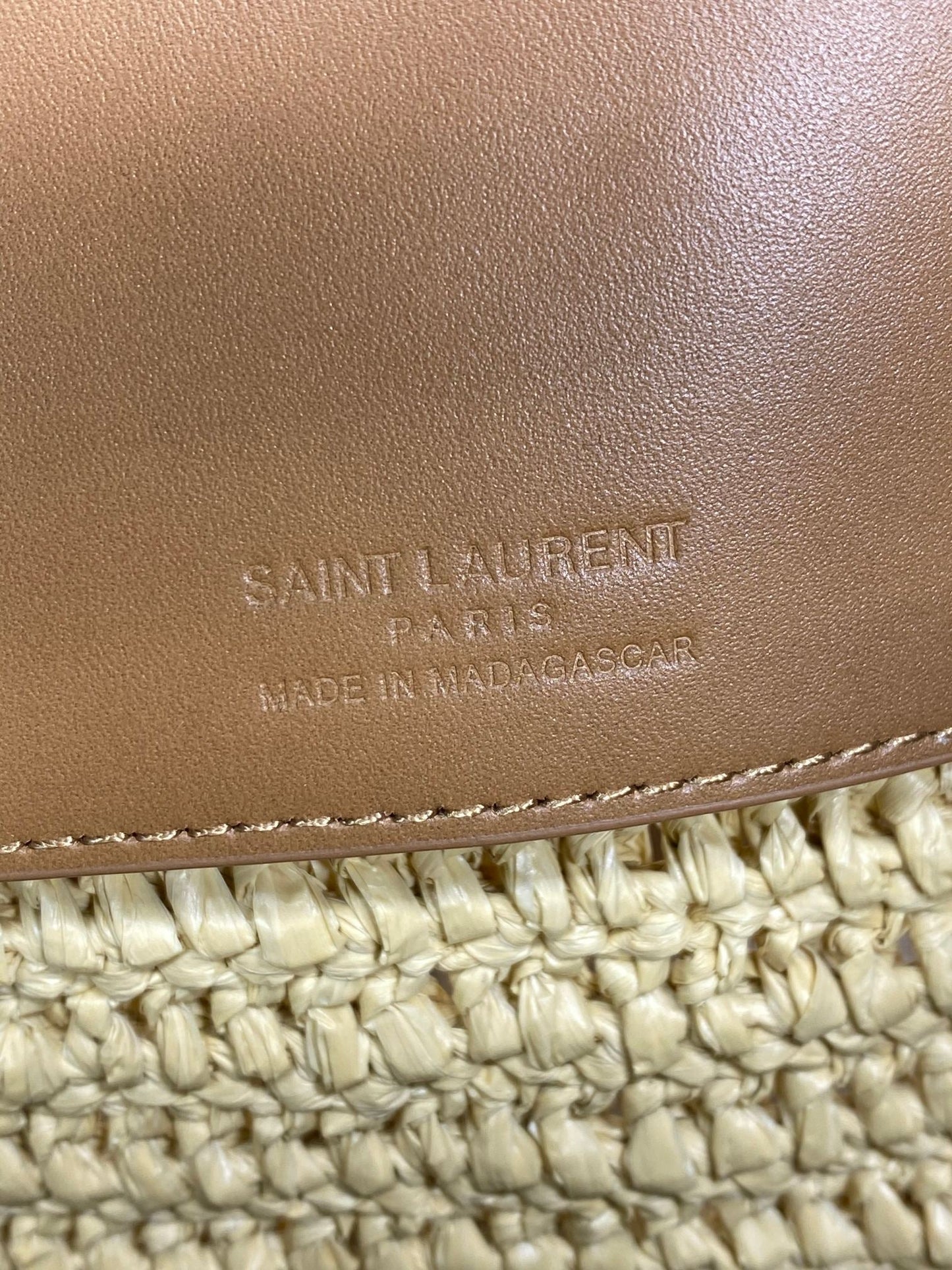 le 37 woven raffia 20cm brown calfskin mysite